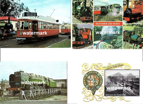 Railway locomotive postcard - railway, 4
