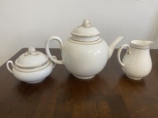 Royal Worcester Contessa Bone China Teapot/milk jug & sugar bowl with lid 3 pc 