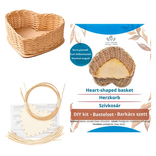 Heart shaped basket - basket, kit