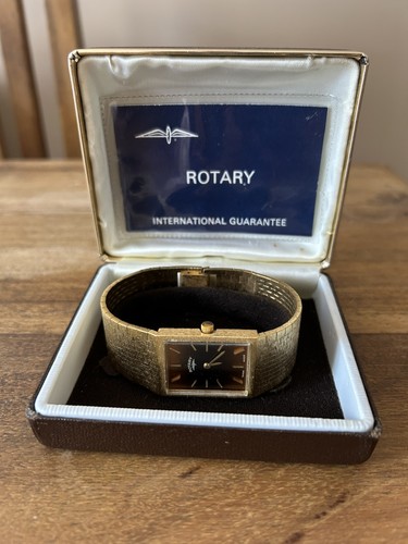 Rotary vintage tigers eye - tigers, gold