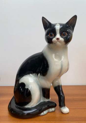 Goebel black white cat - goebel, &
