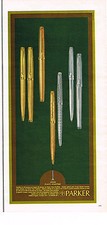 ADVERTISEMENT 1970 PARKER pens