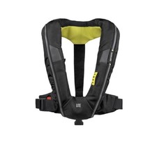 New Spinlock Deckvest Lite+ 170N Adult Automatic Life Jacket with Harness Black