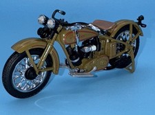 FRANKLIN MINT 1929 HARLEY DAVIDSON SIDE VALVE TWIN MOTORCYCLE - Die Cast - 1:24