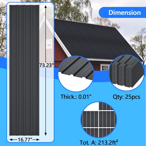 25pcs metal roof panels - metal,