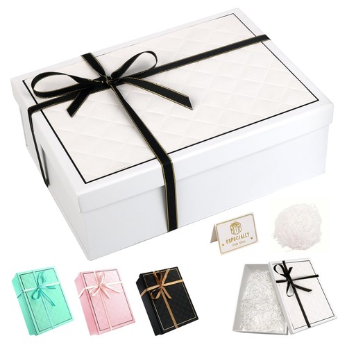 White gift box - white, with