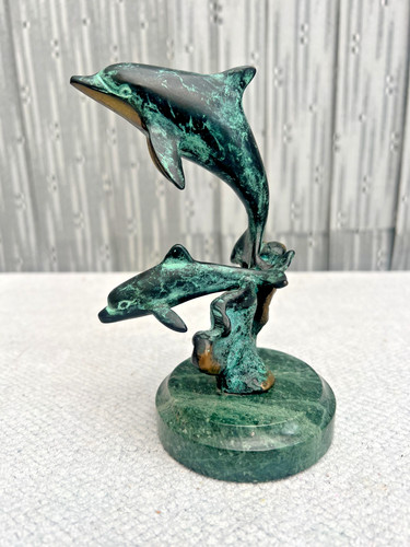 Bronze brass dolphin - 6",