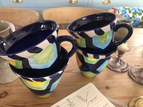 Vintage habitat funky mugs - 4,