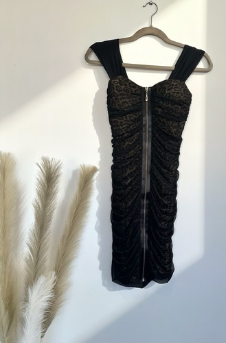 Boutique leopard print ruched - boutique,
