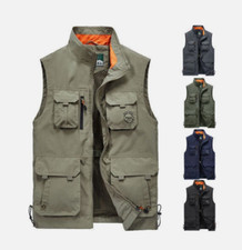 Mens Multi Pocket Vest Hunting