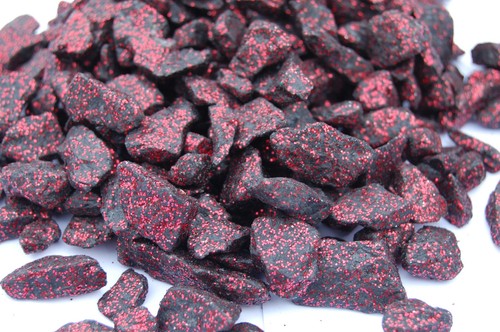 Black pink glitter - pink, quartz