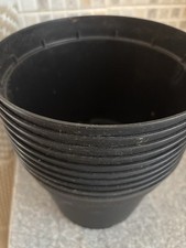 10  Ex Nursery  Plant Pots Black Plastic Strong Round 3 litre  Growing Pot 