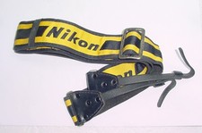 Nikon Genuine Vintage Black and Yellow  Camera Shoulder neck Strap