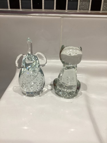 Glass paperweights elephant - 2,