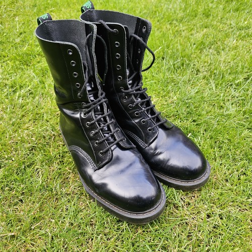 Solovair boots black - uk12, 11