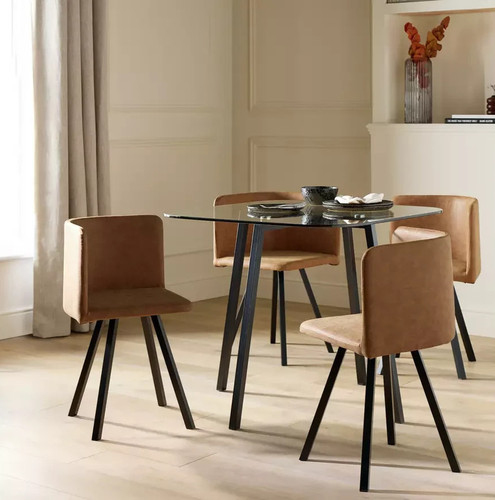 Elsie black dining table - table, &