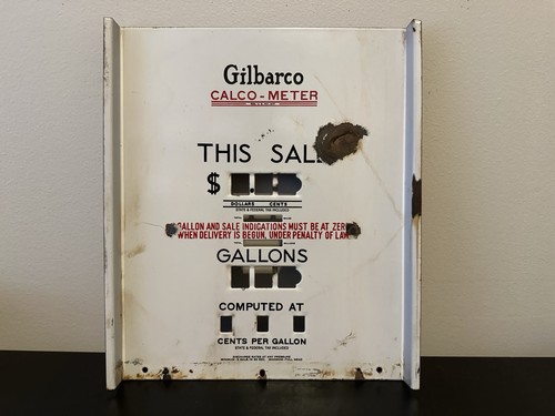 Gilbarco gas pump porcelain - gilbarco,