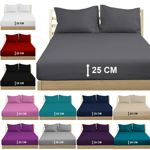 Extra deep 25cm fitted sheet - 25cm,