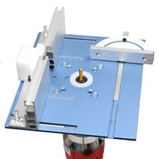 Aluminium Router Table Insert Plate – DIY Woodworking Trimmer with Miter Gauge