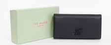 Ted Baker  Black Logo Grained Purse new genuine leather with tags