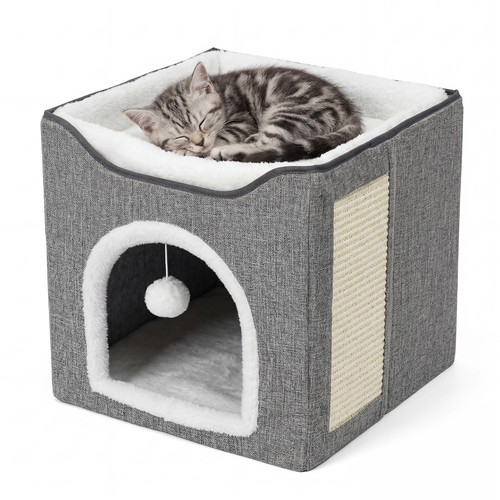 Foldable indoor cat house - indoor,