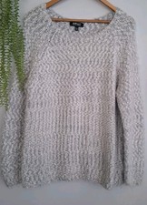 BLUE/WHITE FLUFFY/CHUNKY SLUB