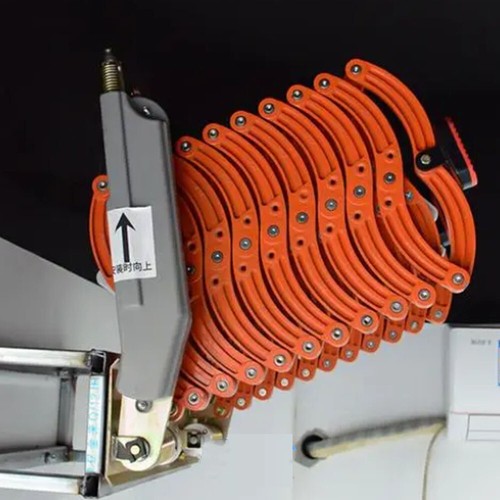 Orange folding loft ladder - orange,