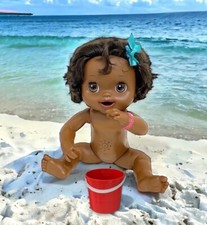 DOLL BABY ALIVE Black Ethnic Afro Caribbean INTERACTIVE Talks Drinks Pees  Poops
