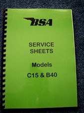 BSA Factory Service Sheets