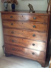 Mahogany Flame Chest Of