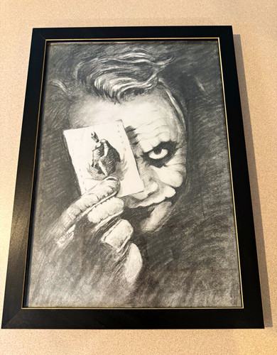 Batman joker original charcoal - batman,