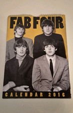 The Beatles Fab Four Calendar 2016. VGC Not Used 12 Pictures Shown On Back.