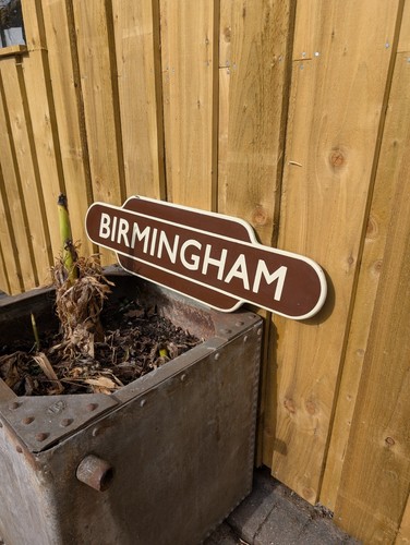 Birmingham totem enamel sign - birmingham,
