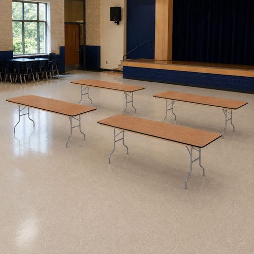 Wood folding table - folding,