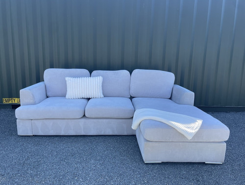 Light grey corner sofa - grey,