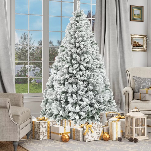 Snow flocked christmas tree - flocked,
