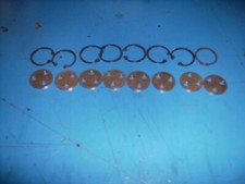 16x Lycoming I0-360 Light Aircraft Engine Counterweight Discs & Circlips. USED.