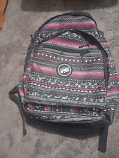 Hot Tuna Black Pink Aztec Tribal Pattern Medium Size Back Pack Backpack Adult