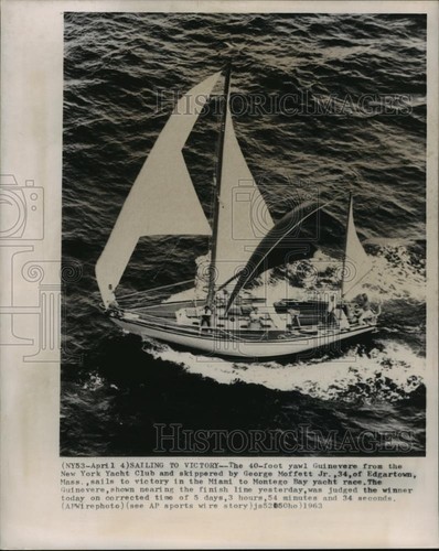 1963 press photo yawl - press, ft.