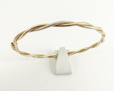 9ct Gold Twist Bangle Slave Hallmarked 8''  6.7grams with gift box