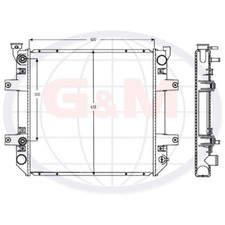 Radiator for FORKLIFT TRUCK Forklift Truck SD1518K000 2146040K03  11314