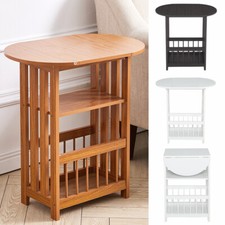 2 Tier Wooden Folding Side End