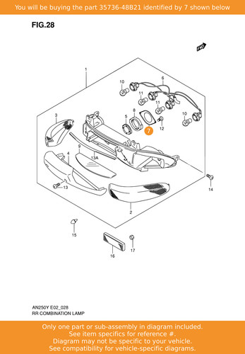 Suzuki plate 35736 48b21 - plate, 35736-48b21