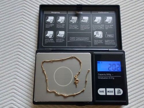 18ct gold herringbone chain - 18ct,