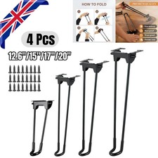 4Pcs Folding Table Legs Metal
