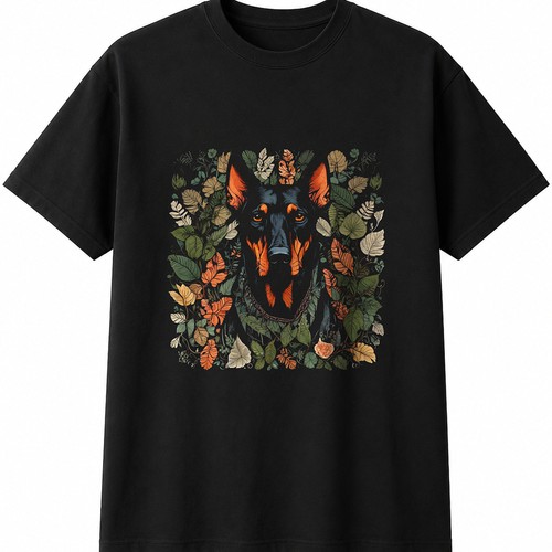 Botanical doberman mens womens - botanical,