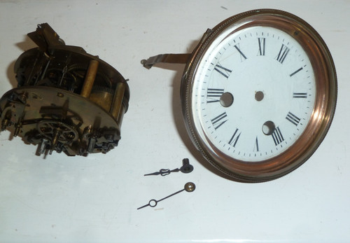 French striking clock movement