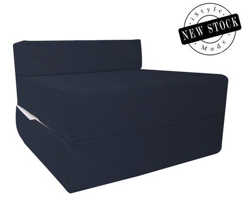 Navy single foldable bed - foldable, z