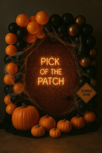 Halloween balloon arch party - halloween,