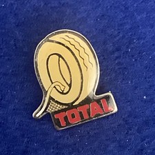 TOTAL Oil & Petrol Advertising Promotional Pin Badge, Pneumatic Tyre-Automobilia